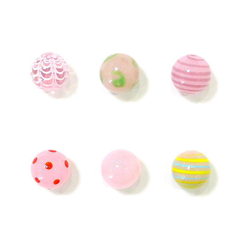 Bonsai Garden Chinese Garden - 6pcs 16mm Rare Glass Marbles Ball