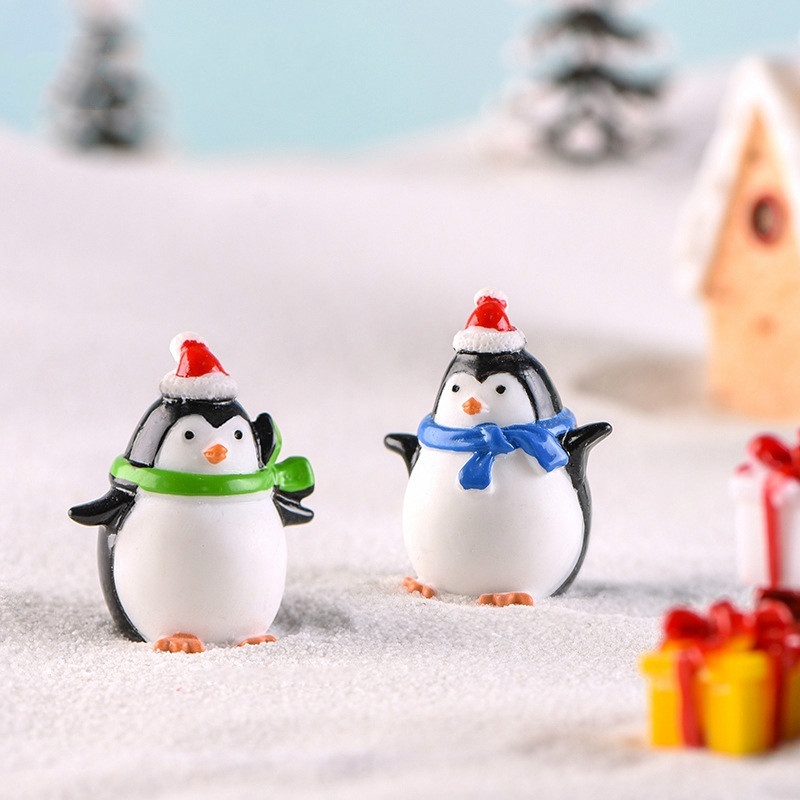 4pcs Mini Resin Penguin Micro  - Bonsai Garden World avaliação e preço