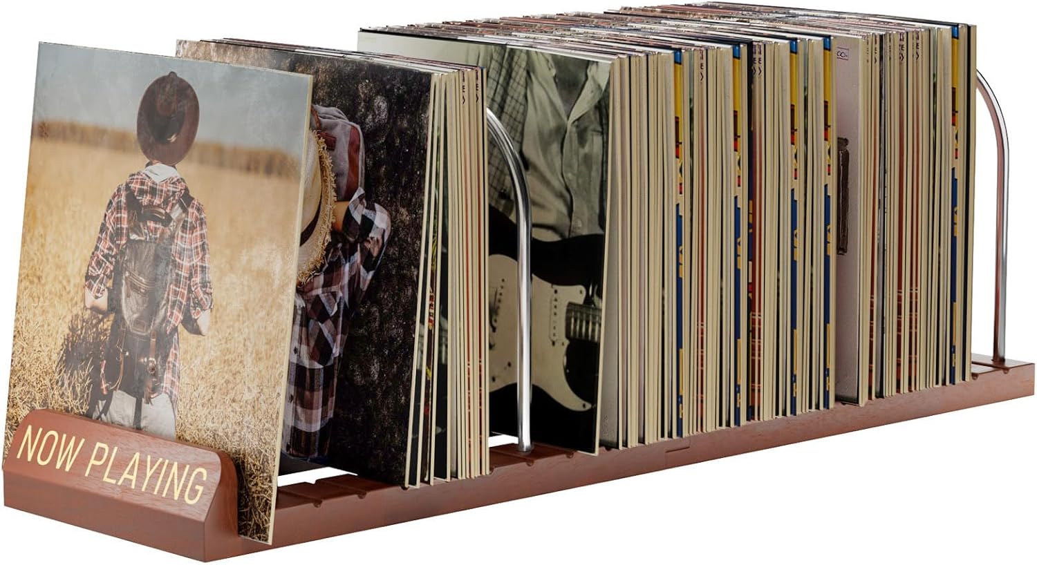 Vinyl Record Stand, 150 LP Sto - Display Stand Wood avaliação e preço