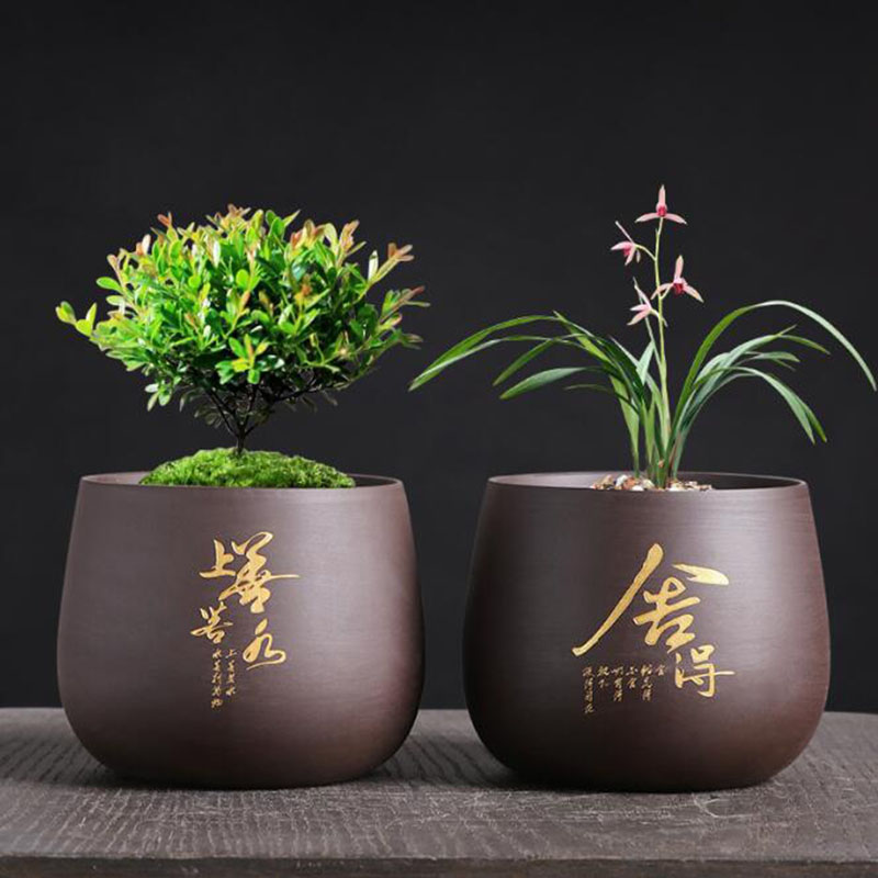 Chinese Style Purple Clay Flow - Bonsai Garden Chinese Garden avaliação e preço