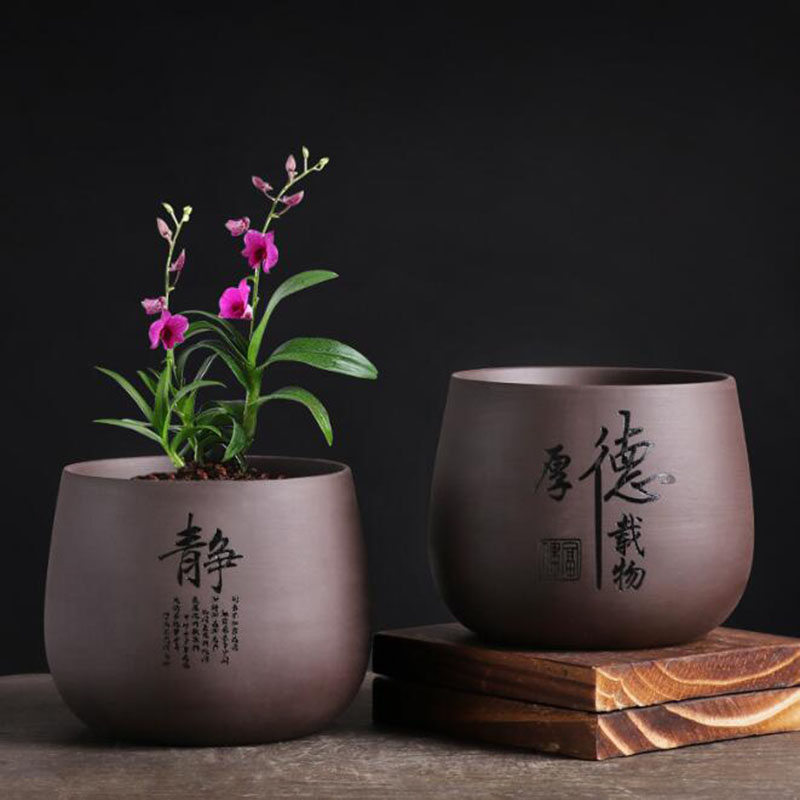 Chinese Style Purple Clay Flow - Bonsai Garden Chinese Garden avaliação e preço
