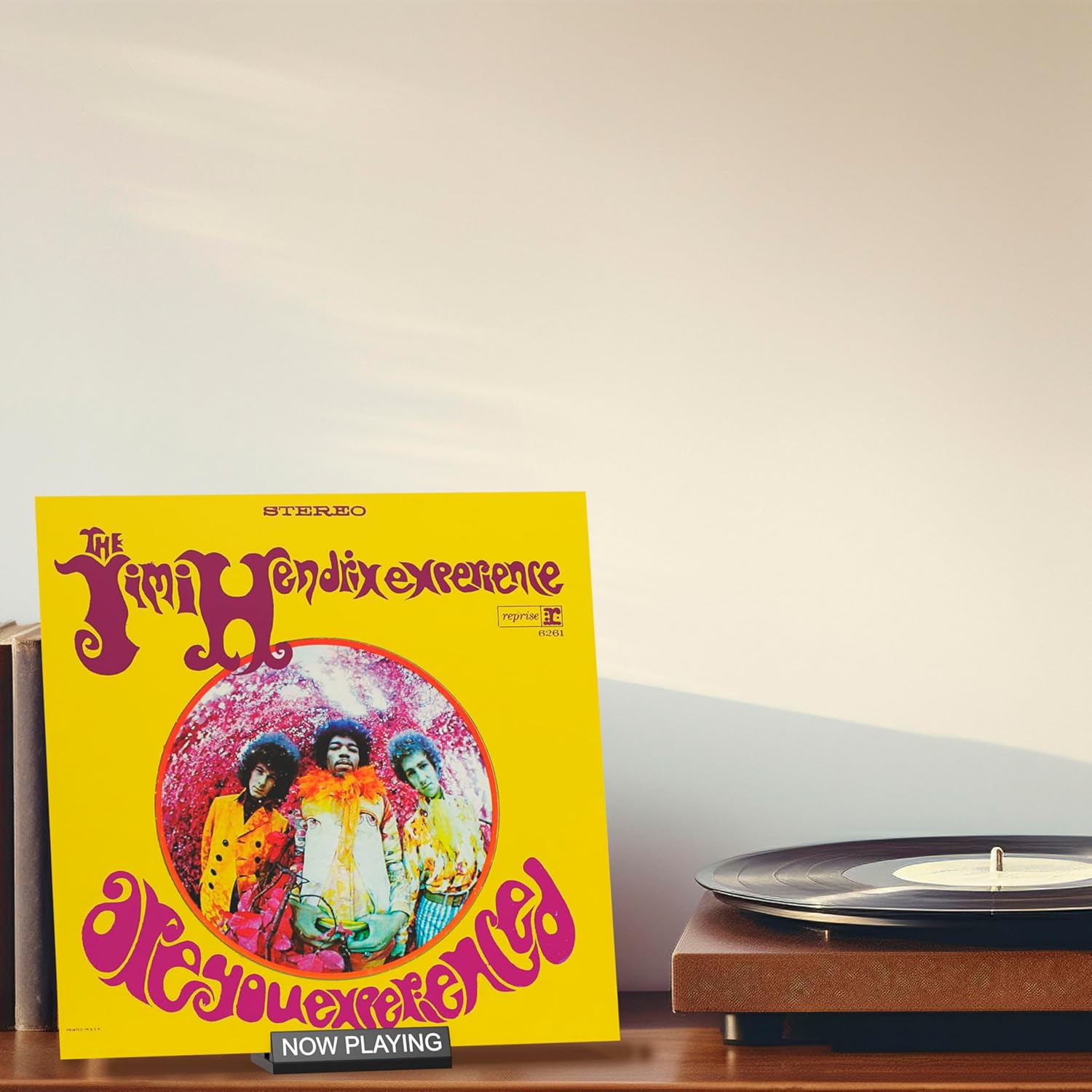 Now Playing Vinyl Record Stand - Display Stand Wood avaliação e preço