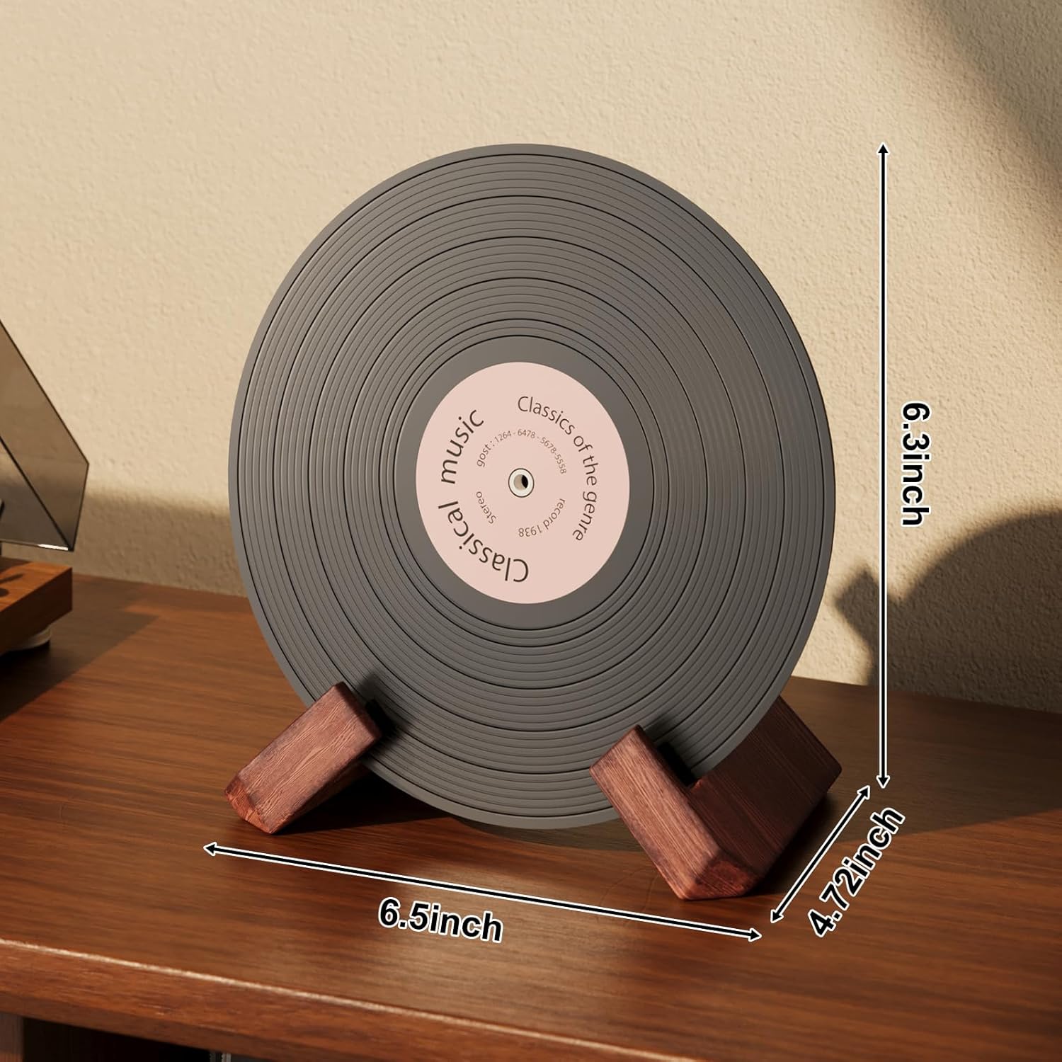 Single Wood Vinyl Record Stand - Display Stand Wood avaliação e preço