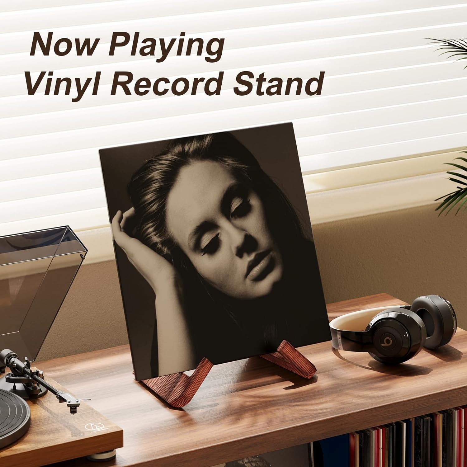 Single Wood Vinyl Record Stand - Display Stand Wood avaliação e preço