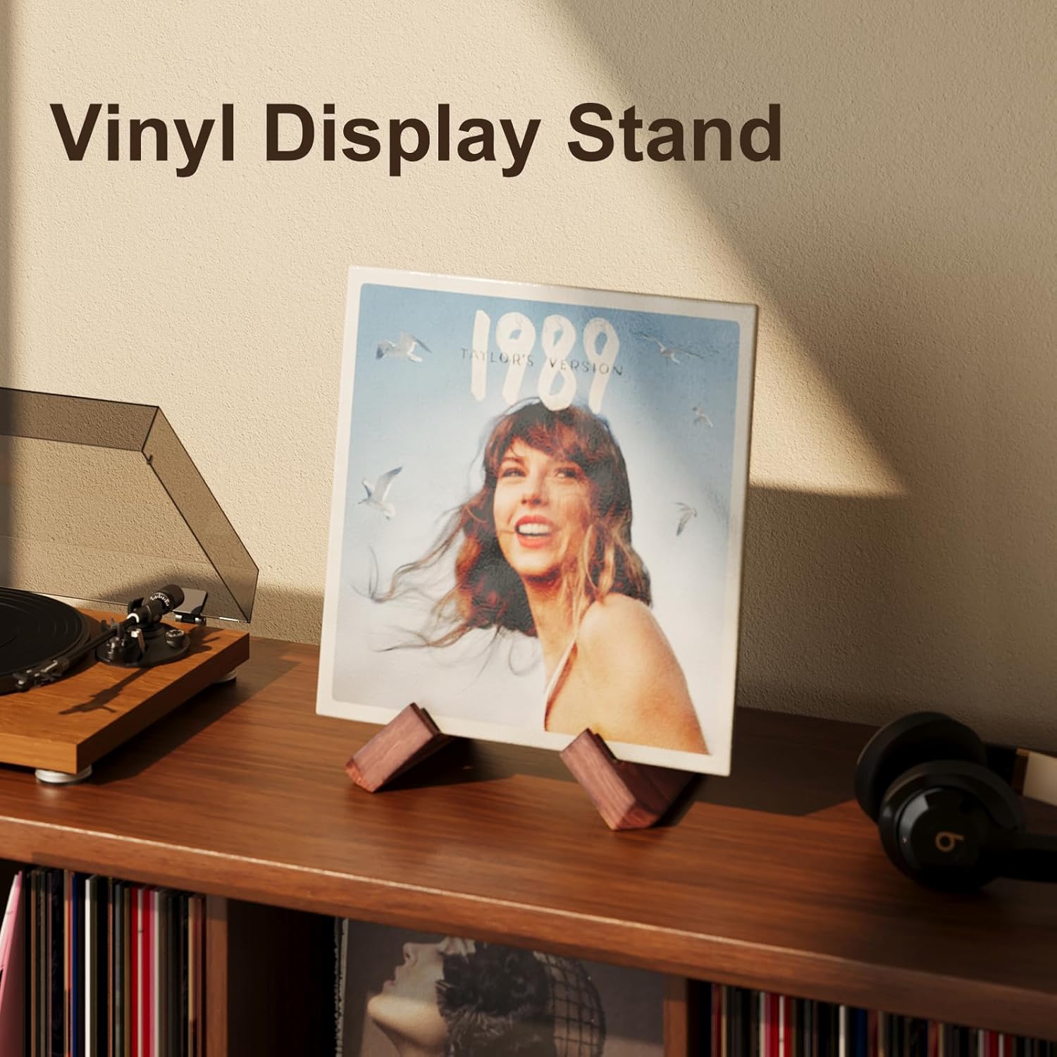 Single Wood Vinyl Record Stand - Display Stand Wood avaliação e preço