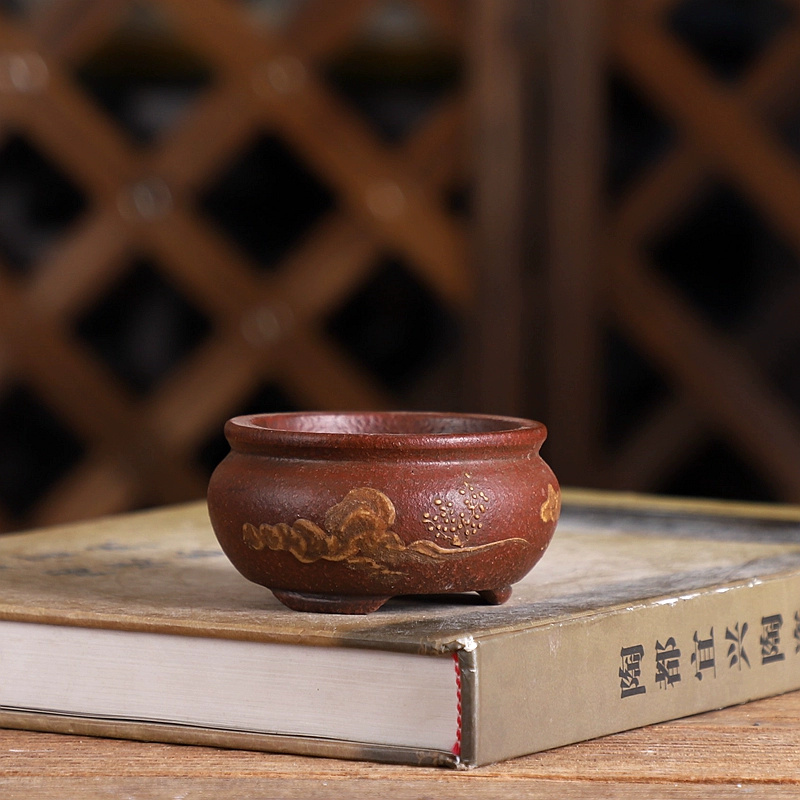Purple sand Bonsai Pot Traditi - Bonsai Garden Chinese Garden avaliação e preço