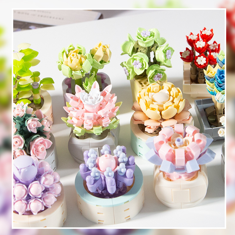 DIY MOC Potted Plants Succulen - Bonsai Garden Experts avaliação e preço