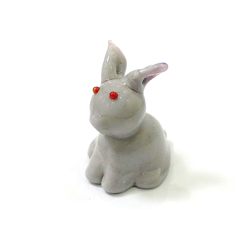 2pcs Mini Glass Bunny Figurine - Bonsai Garden Chinese Garden avaliação e preço