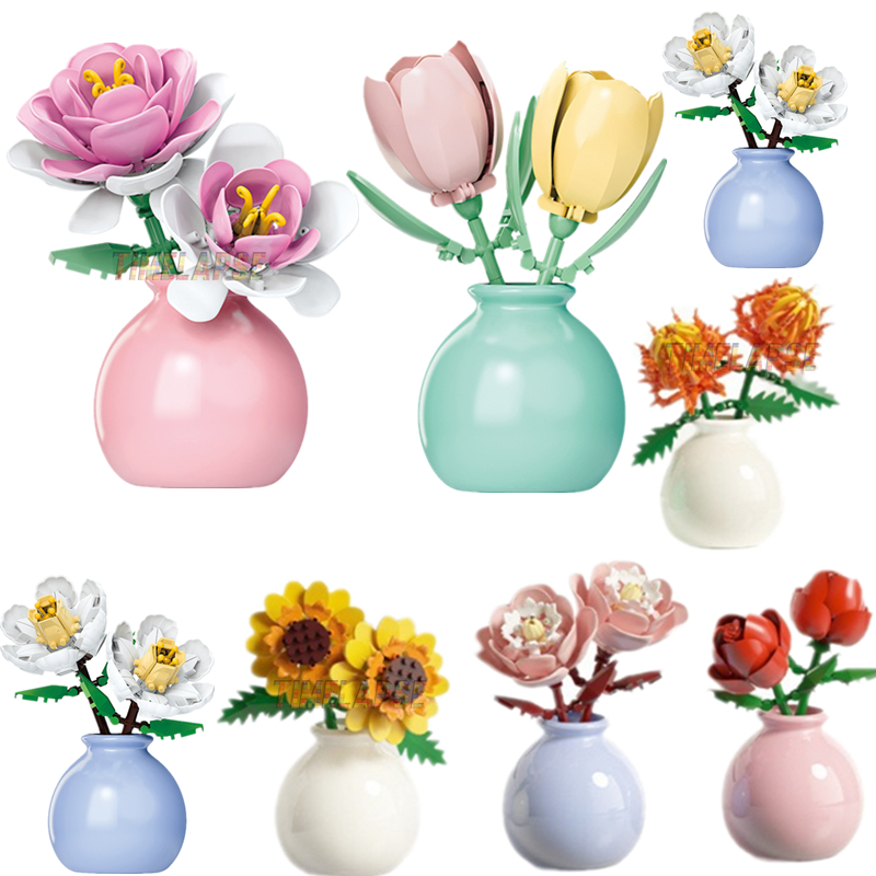 DIY MOC Flowers Bouquet Rose S - Bonsai Garden Experts avaliação e preço