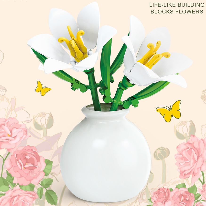DIY MOC Flowers Bouquet Rose S - Bonsai Garden Experts avaliação e preço