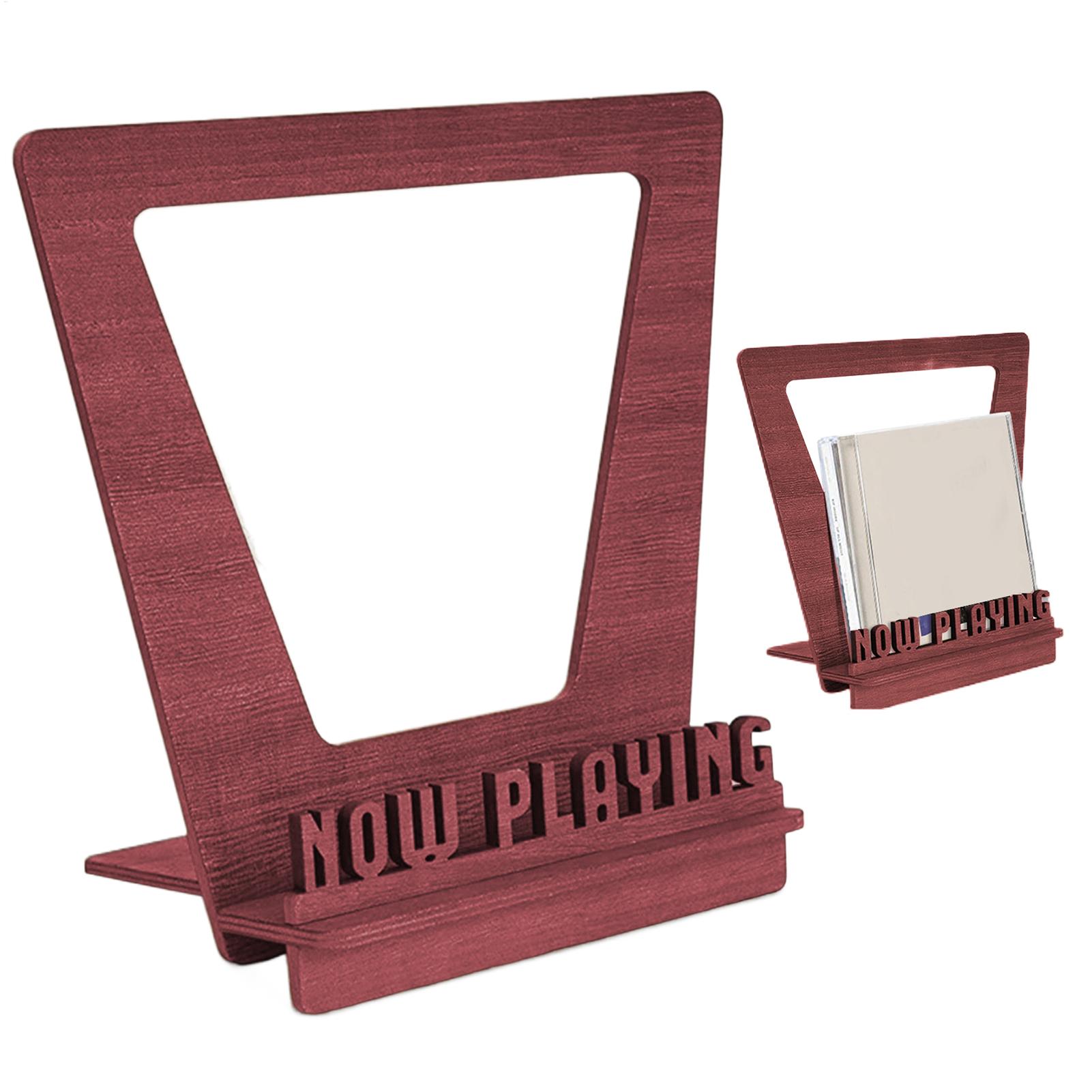 Wooden Record Holder Playing W - Display Stand Wood avaliação e preço