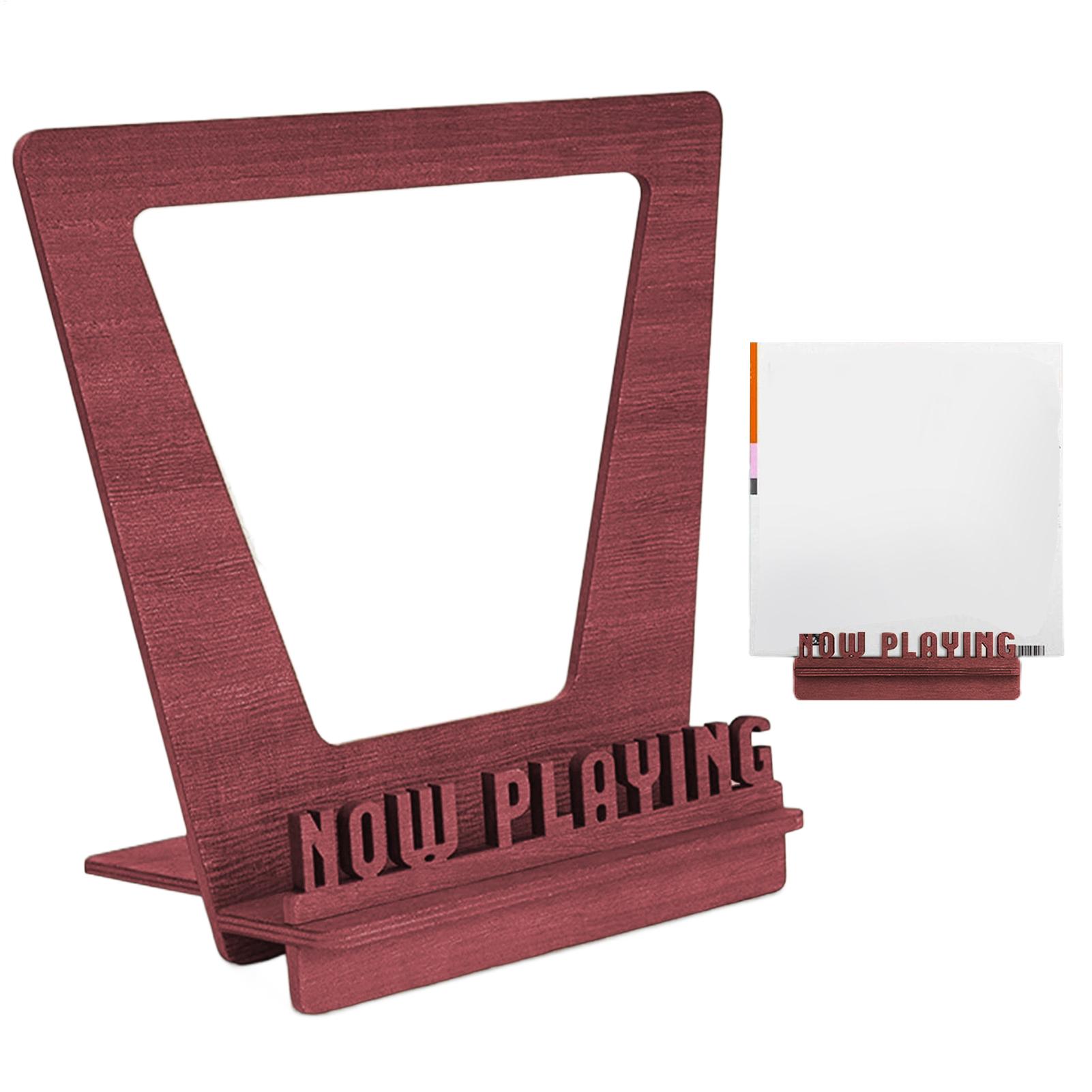 Wooden Record Holder Playing W - Display Stand Wood avaliação e preço