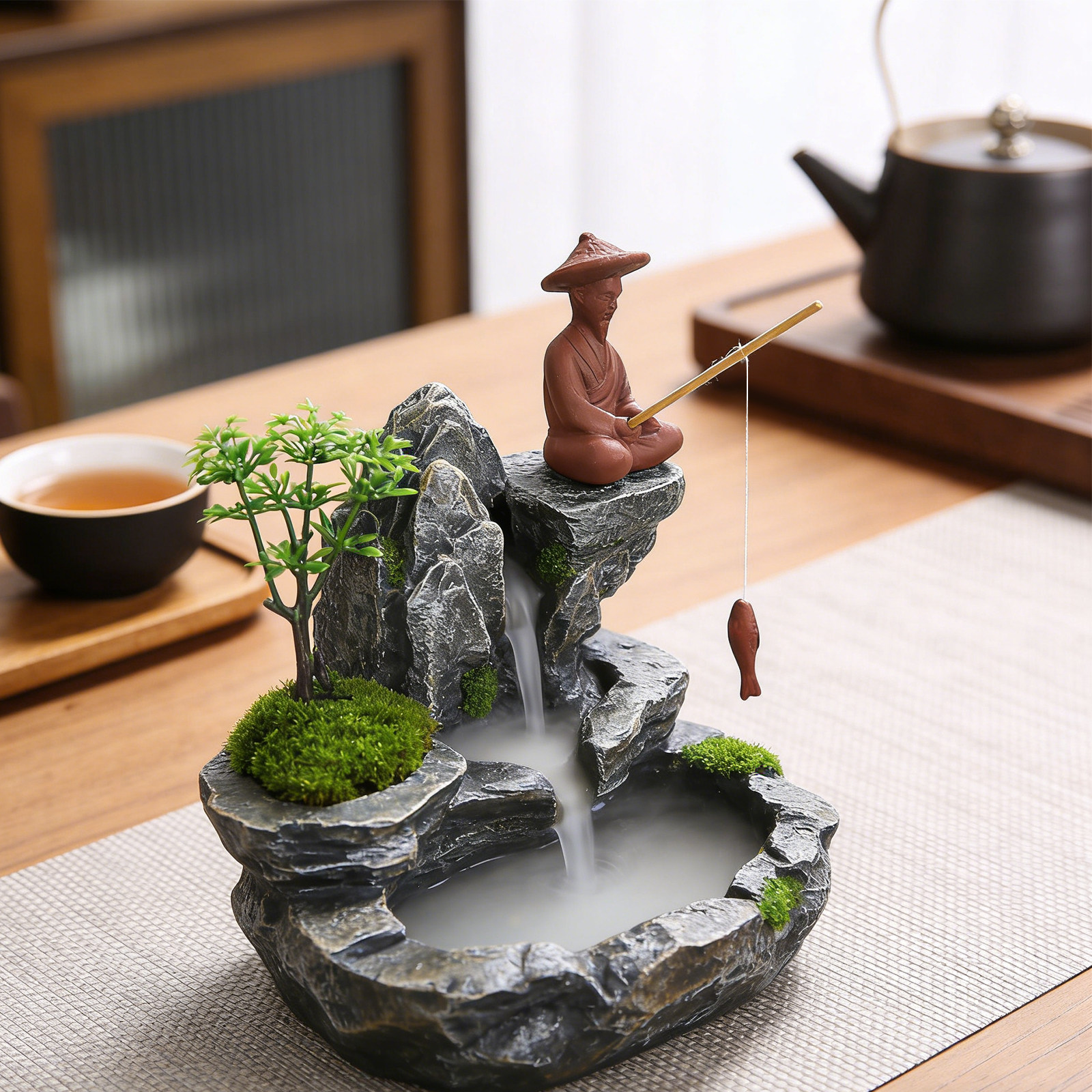 Miniature Chinese Fisherman St - Bonsai Garden Chinese Garden avaliação e preço