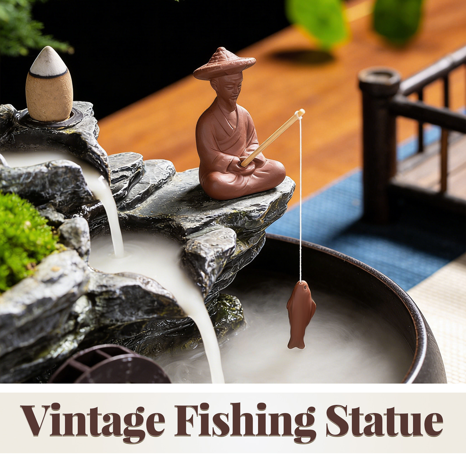 Miniature Chinese Fisherman St - Bonsai Garden Chinese Garden avaliação e preço