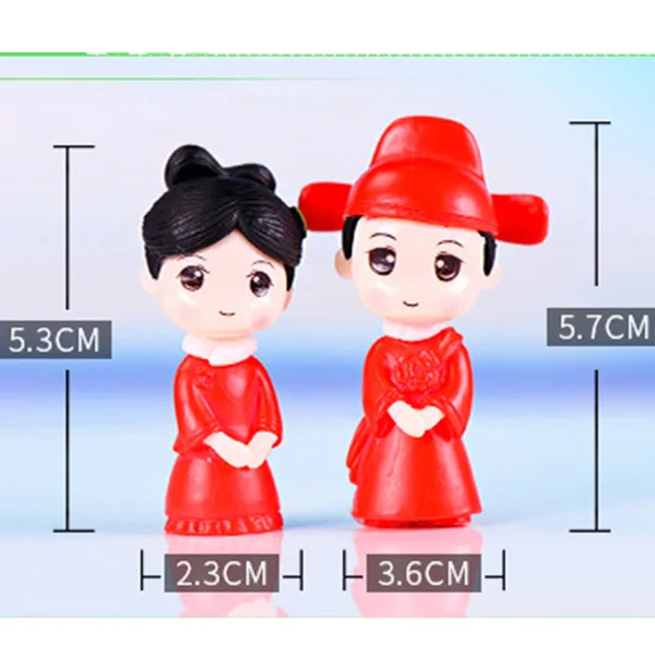 2pcs Chinese Costume Bride and - Bonsai Garden World avaliação e preço