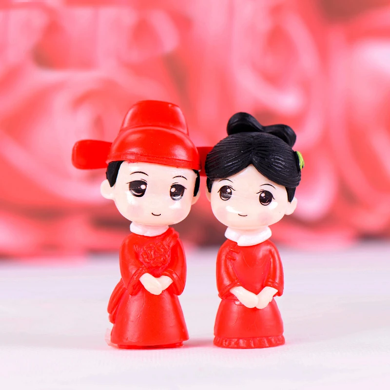 2pcs Chinese Costume Bride and - Bonsai Garden World avaliação e preço